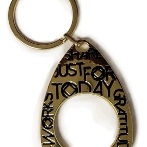 PORTE-CLÉ SATIN-OR POUR MEDAILLON BRONZE ET TROIS COULEUR