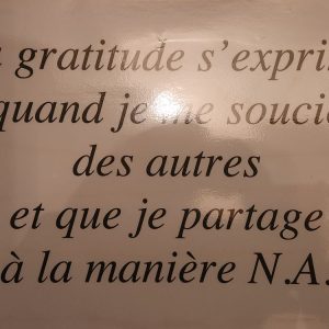AFFICHE "MA GRATITUDE S'EXPRIME" (17" x 11")