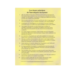 AFFICHE "LES DOUZE PRINCIPES" 23'' x 35''