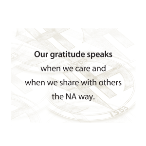 Poster: Our Gratitude Speaks (17.5" x 23")